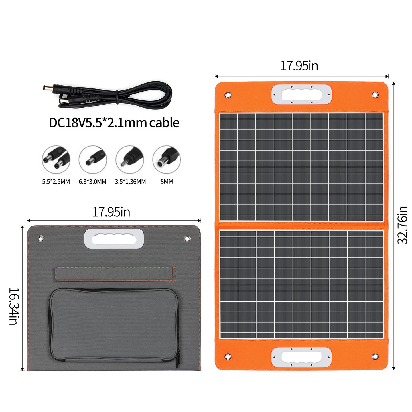 Portable Fast-Charge Folding Solar Panel