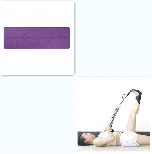 Yoga Mat with Anti-Slip Lines