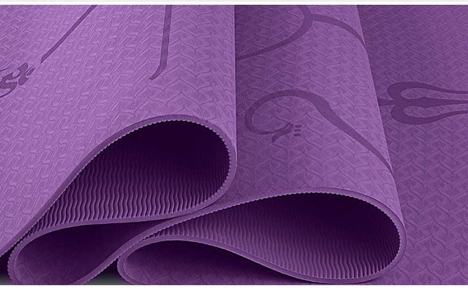 Yoga Mat with Anti-Slip Lines