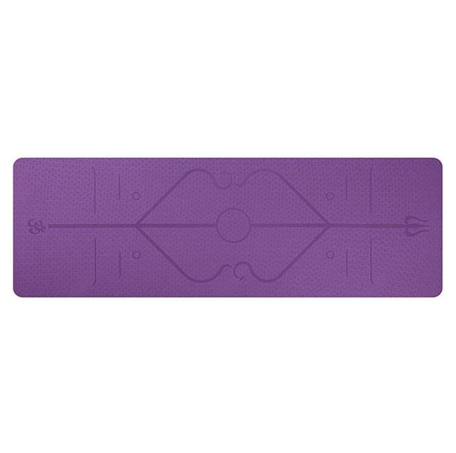 Yoga Mat with Anti-Slip Lines