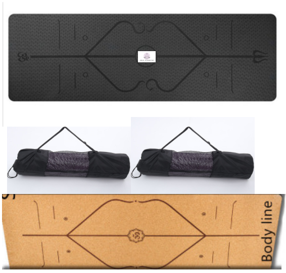 Yoga Mat with Anti-Slip Lines