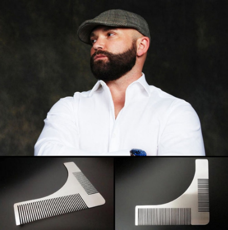 Beard Styling Brush & Grooming Template